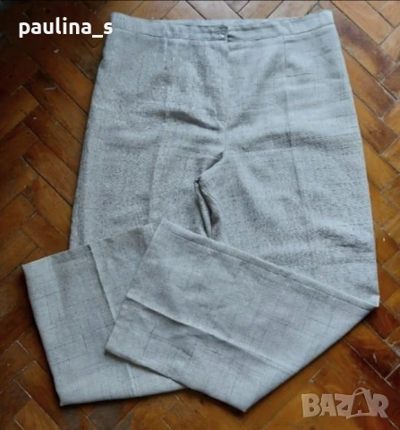 Два различни броя / Официален панталон в зелено и екрю / голям размер , снимка 5 - Панталони - 32746049