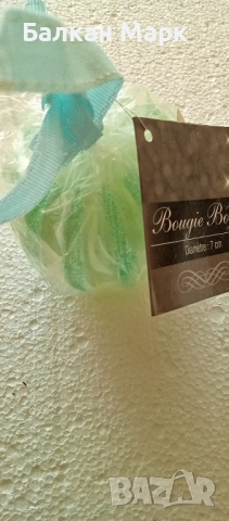 ✨ Френска бутикова Коледна свещ – топка за елха ✨, снимка 2 - Декорация за дома - 51893715