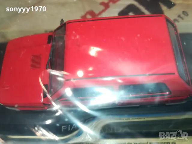 FIAT PANDA RED METAL CAR 2504251619, снимка 14 - Колекции - 50034767