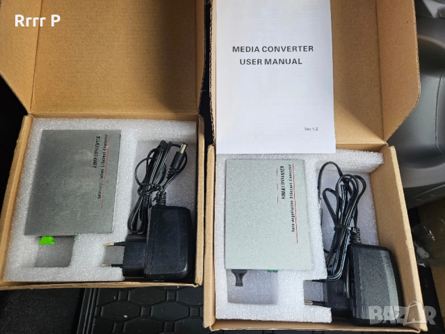 Комплект оптични медия конвертори A/B 2бр.