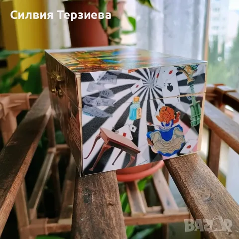 Ръчно изработена дървена кутия , снимка 4 - Декорация за дома - 50347105