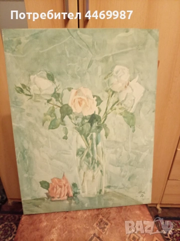 Картина с рози