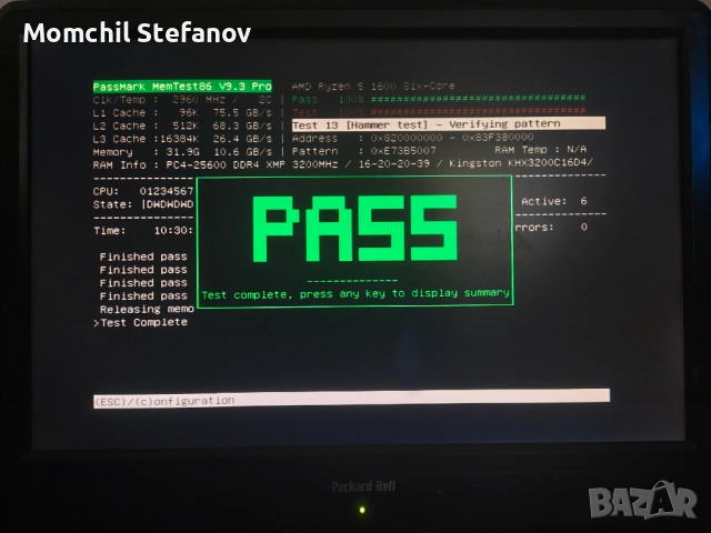 Kingston 32GB DDR4 3200 CL16, снимка 5 - RAM памет - 53865340