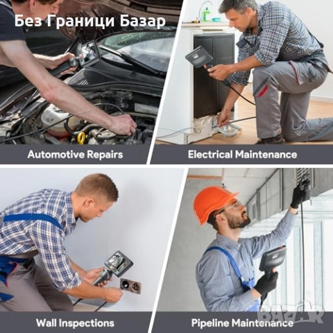 Нов DEPSTECH ендоскоп 210° с двойна камера, 5" екран и регулируемо осветление, снимка 8 - Друга електроника - 52775647