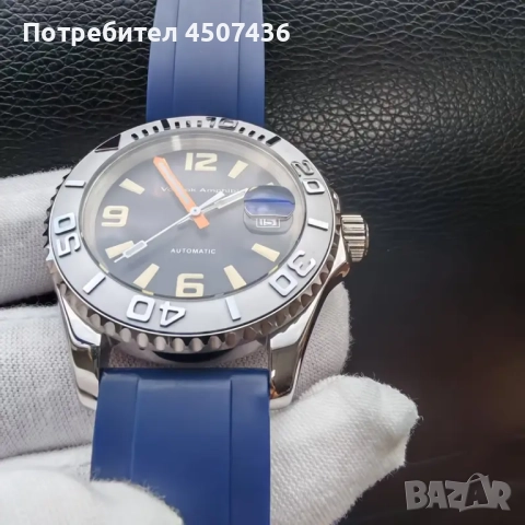 Автоматичен часовник Vоstоk Amphibia,водоустойчив,механизъм Miyota 8215,керамичен безел,дата, снимка 6 - Мъжки - 52357774