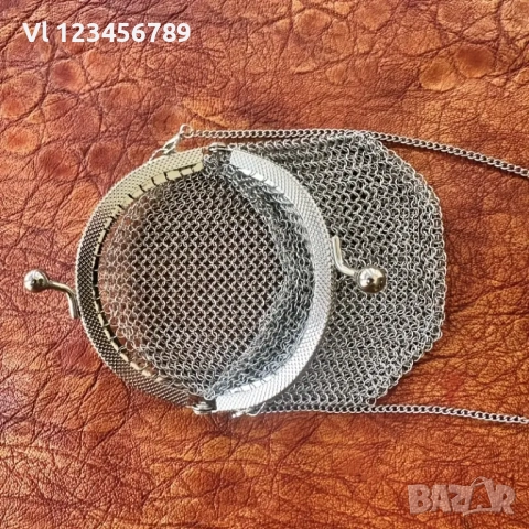 Винтидж  викторианско дамско портмоне - мрежесто, снимка 4 - Колекции - 52021252