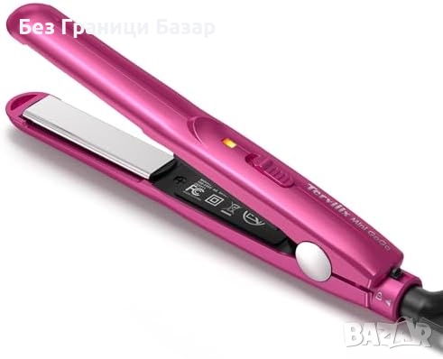 Нова Мини преса за коса 2 в 1, 0.5" керамична, за пътуване бретон жени, снимка 7 - Преси за коса - 51577964