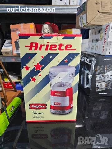 Машина за пуканки с горещ въздух Ariete PARTY TIME 2956/00, 1100W, снимка 6 - Други - 53503231