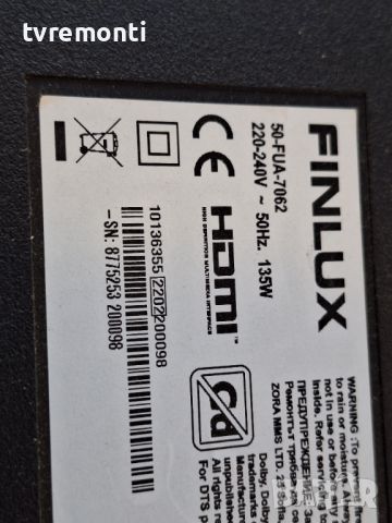 оригинална стойка крачета за телевизор Finlux модел 50-FUA-7062, снимка 7 - Стойки, 3D очила, аксесоари - 46110934
