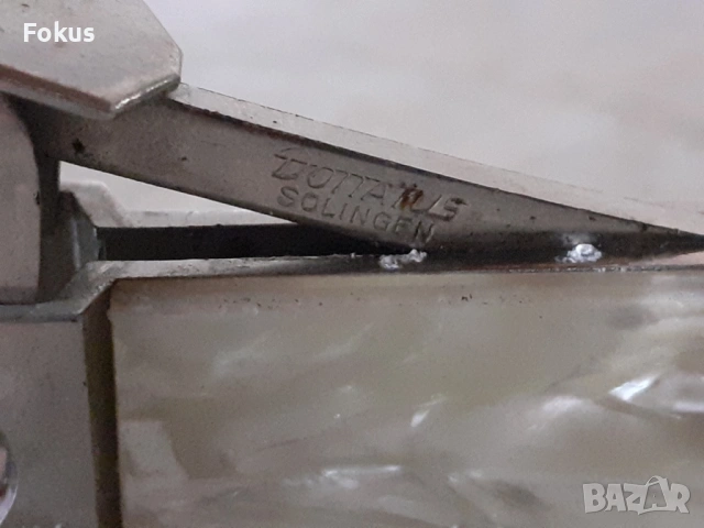 Нож за пури Solingen със седефена дръжка, снимка 4 - Антикварни и старинни предмети - 53878647