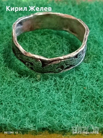 Дизайнерска АРТ сребърна халка уникална много красива 52004, снимка 7 - Пръстени - 53410360