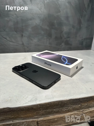 Перфектен Iphone 16 Pro Black Titanium, снимка 4 - Apple iPhone - 54281301