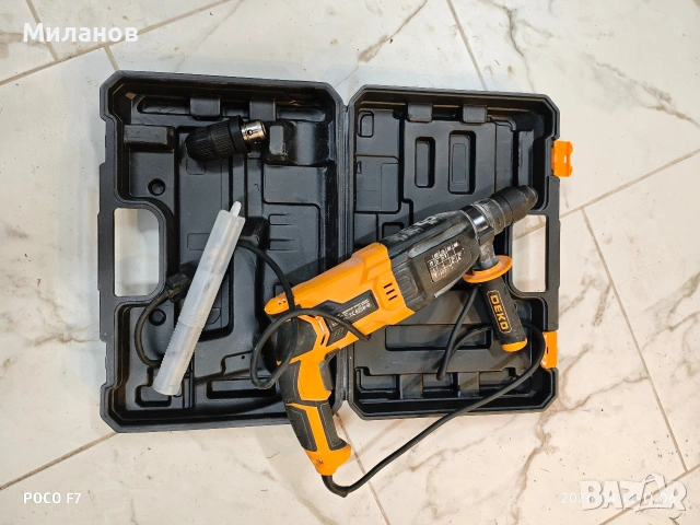 Продавам малко употребяван перфоратор Deko , снимка 2 - Перфоратори - 54188266