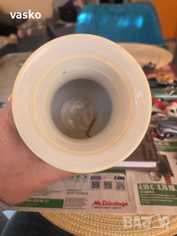 Кобалт Стара ваза, снимка 5 - Антикварни и старинни предмети - 53987069