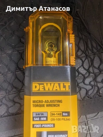 Динамометричен ключ DeWALT 3/8 ", 34-142 Nm, 515 мм, DWMT75463