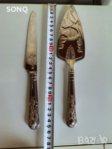 Прекрасен Посребрен Комплек За Сервиране, снимка 7 - Антикварни и старинни предмети - 51186209