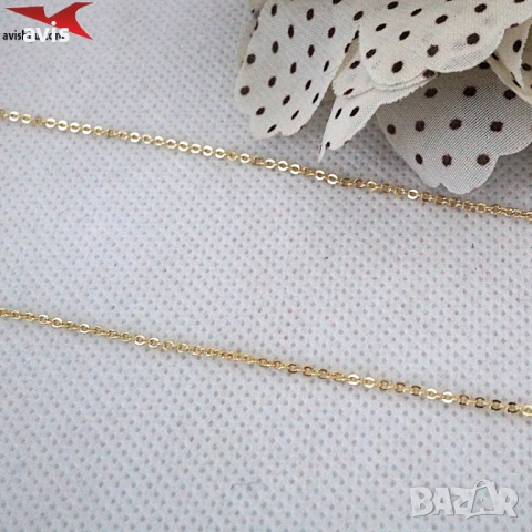 Синджир с 14К златно покритие 254587, снимка 3 - Колиета, медальони, синджири - 53492029