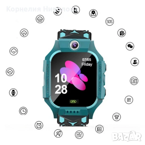 Детски смарт часовник с GPS и SOS , снимка 10 - Детски - 54202497