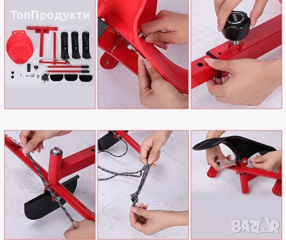 Разглобяема шейна със ски и щеки, въже за теглене, снимка 5 - Зимни спортове - 52945605