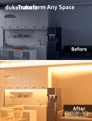 LED светлинна лента 10 м – топло бяла, димируема, IP20, снимка 4 - Лед осветление - 53163267