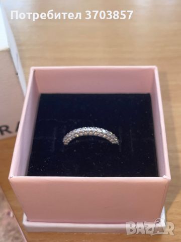 Сребърен пръстен Пандора ОРИГИНАЛЕН, снимка 2 - Пръстени - 45208124