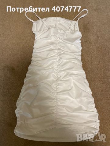 Синя/бяла рокля от SHEIN, снимка 3 - Рокли - 45405836