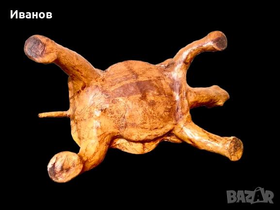 Топ ЦЕНА - 100€. НОВА - Ръчно Изработена Костенурка от Естествена Кожа , снимка 5 - Антикварни и старинни предмети - 51959483