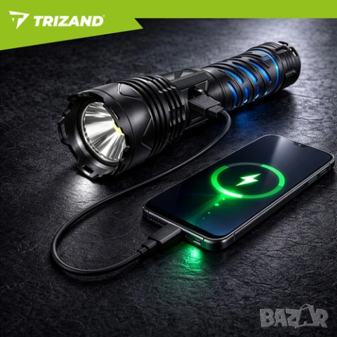 Мощен лед фенер - два модела (800lm-->1500lm) / Tактически фенер / Aкумулаторен лед фенер, снимка 11 - Къмпинг осветление - 54211738