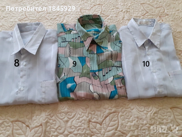 Мъжки памучни ризи с къс ръкав -  от 3 до 5 евро, снимка 7 - Ризи - 50238578