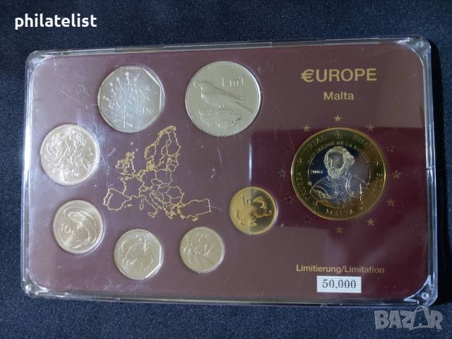 Малта 1998-2002 - Комплектен сет от 7 монети + медал, снимка 1 - Нумизматика и бонистика - 46432033