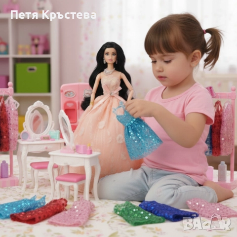 Голяма кукла с много рокли и аксесоари Beautiful Doll, снимка 8 - Кукли - 52791993
