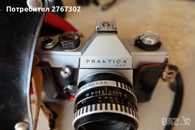 Praktica & Carl Zeiss Jena Pancolar 50mm f1.8 Lens. M42 Mount., снимка 3 - Фотоапарати - 53799822