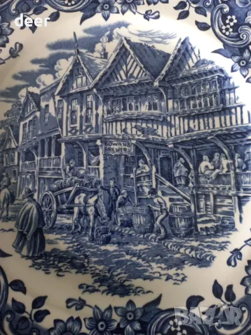 Английска порцеланова чиния , снимка 3 - Чинии - 50410803