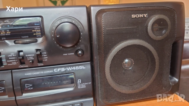 Радиокасетофон Sony CFS-W455L, снимка 4 - Радиокасетофони, транзистори - 53513757