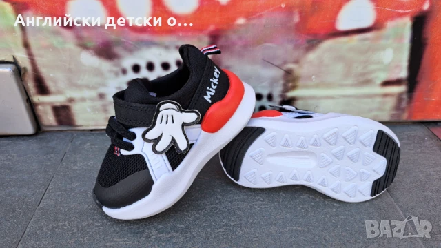 Английски детски маратонки с Мики Маус, снимка 5 - Детски маратонки - 50464629