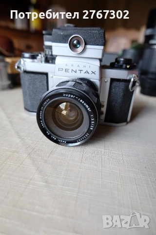 Asahi Pentax Camera & Takumar 28mm f3.5 lens, снимка 2 - Фотоапарати - 53443770