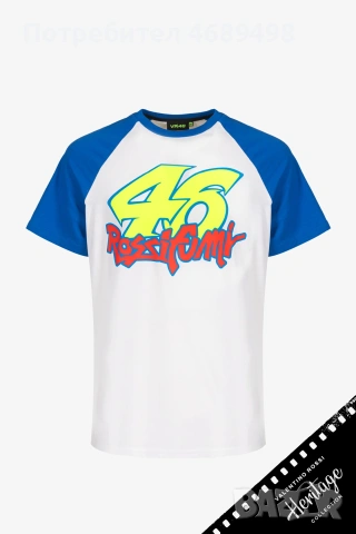VR46 Rossifumi Heritage тениска – официална MotoGP тениска Valentino Rossi мърч