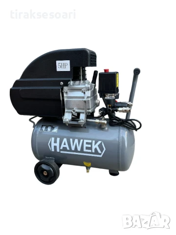  Бутален въздушен компресор HAWEK 25 литра – 1.8kW, 8 bar, маслен, 230V, снимка 3 - Аксесоари и консумативи - 51033791