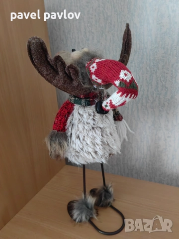 Коледна фигура Рудолф, снимка 2 - Декорация за дома - 52703842