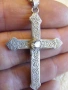 Красив И Стилен Сребърен Кръст С Ланец, снимка 4