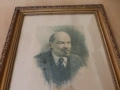 Картина графика "Вл. Ленин" Пьотр Василиев 1945 г, репродукция от 1948 г, снимка 3