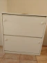 Бял шкаф за обувки (Двуредов), снимка 1