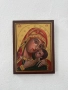 Рисувана икона на дърво - Света Богородица с Младенеца №7758, снимка 3