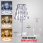 Конусовидна декоративна настолна лампа с usb кабел и дистанционно - тип кристална лампа, снимка 7