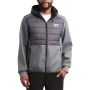 Мъжко яке с качулка Reebok Mixed Hybrid, сиво, снимка 2