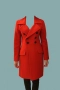 Червено зимно палто р-р S, LuxyLu 160 лв. , снимка 4