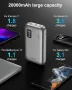 Външна батерия ASPERX 65W 20000mAh Power Bank Бързо зареждане, с интелигентен цифров дисплей, снимка 4