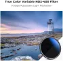 Нов Филтър K&F 67мм True Color ND2-400 Променлив за DSLR Камери снимки, снимка 6