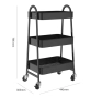 Подвижна метална етажерка на колелца., снимка 4