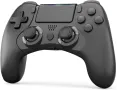 Контролер Clevo за PS4, безжичен контролер за игри, съвместим с P4, P4 Slim,P4 Pro с двойна вибрация, снимка 1